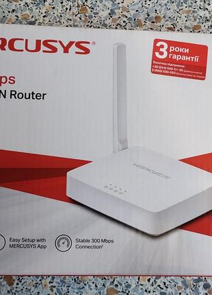 Wi-fi роутер маршрутизатор mercusys mw301r 300 мбит/с