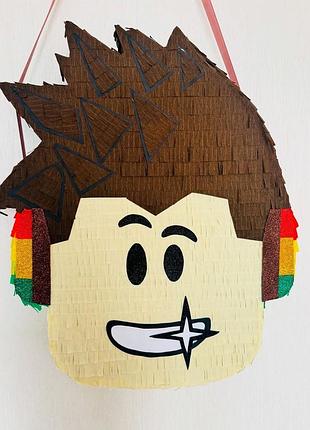 Піньята roblox на день народження | велика дитяча піньята роблокс | ручна робота | 40–100 см | наповнення кульки | для хлопчика