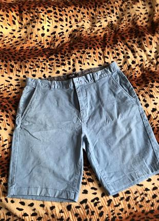 Шорти блакитні l-xl розмір burton menswear london w34