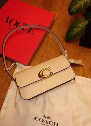 Сумка coach оригінал нова молочна коач дорога модель