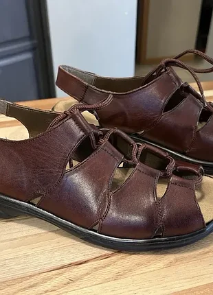 ✨ шкіряні босоніжки rieker 40-41 (26,3 см) — натуральна шкіра, дуже зручні