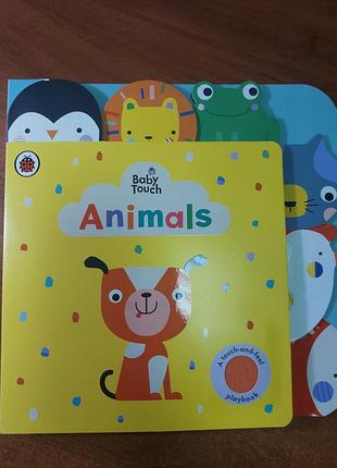 Интерактивная книжка - игрушка animals baby touch
