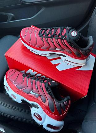 Nike air max plus tn red white black 9