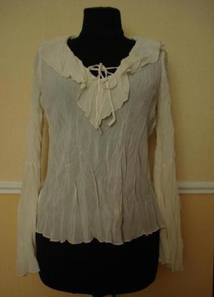 Літня кофтинка шифонова блузка з коротким рукавом розм. 12( l)