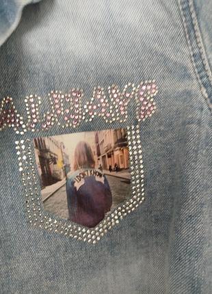 Джинсова сорочка для дівчинки 3