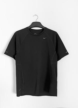 Nike dri-fit футболка чорна спортивна