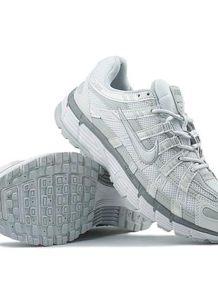 Кроссовки nike p-6000 white grey арт 0166