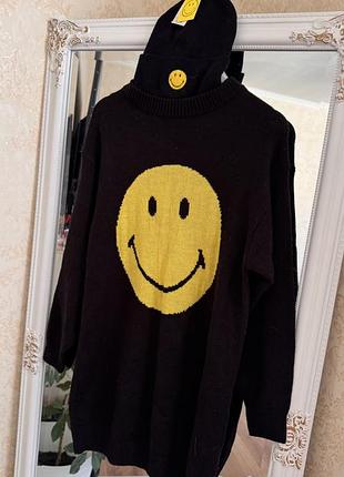 Комплект сукня-светр та шапка smile ,р. s