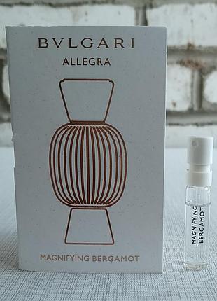 Bvlgari allegra, magnifying sandalwood, пробник