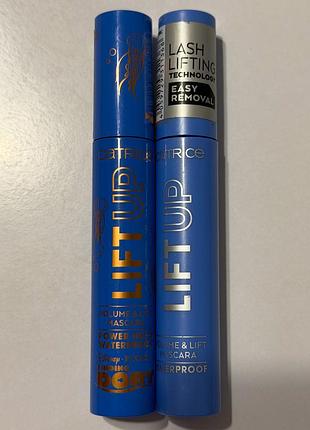 Catrice lift up volume&lift mascara waterproof водостійка туш для вій