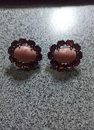 Серьги из индийского серебра, 925 проба