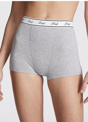 Бавовняні трусики шортики висока посадка victoria’s secret pink оригінал