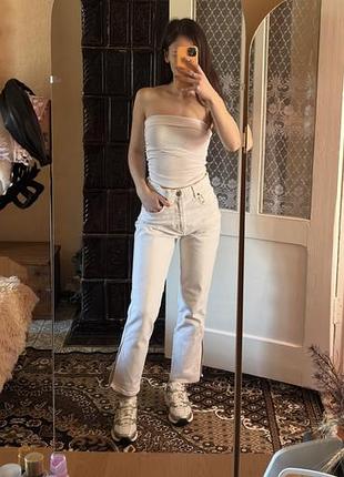 Білі джинси zara