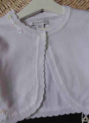 Святкове біле болеро h&m 4