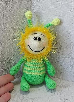 Жук вязаная игрушка, весенняя букашка игрушка, весенний декор