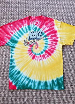 Nike dream team east 90 футболка tie dye skeleton print оригинал (m)