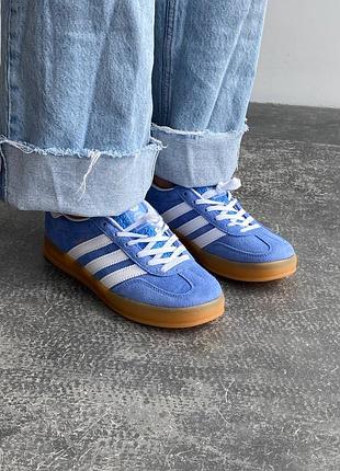 Кроссовки adidas gazelle blue white