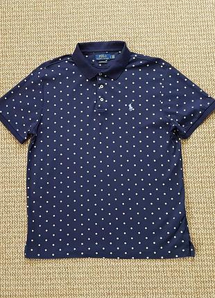 Ralph lauren поло футболка custom slim fit оригинал (l)