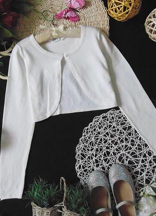 Шикарне біле болеро з голографічним мерехтінням h&m