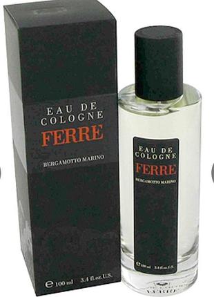 Eau cologne ferre bergamotto marino 100 ml винтаж