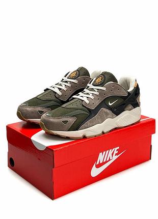 Мужские кроссовки nike air huarache brown khaki