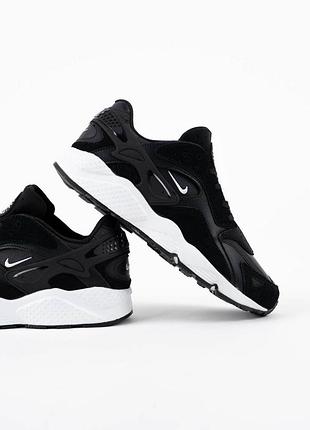 Мужские кроссовки nike air huarache black white