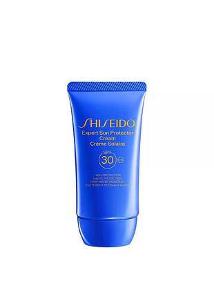 Shiseido expert sun protector cream spf 30 сонцезахисний водостійкий крем для обличчя spf 30 50ml