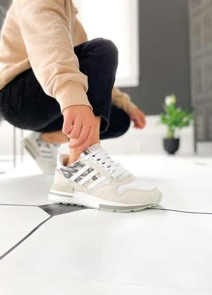 Adidas zx 500 rm white/blue🆕шикарні кросівки адідас🆕купити накладений платіж2 фото