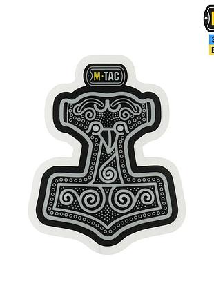 M-tac наклейка mjölnir small светоотражающая black