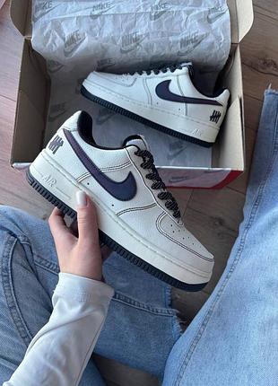 Кросівки nike air force 1 low x undefeated beige gradient