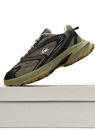 Чоловічі кросівки lacoste l003 neo shot khaki brown