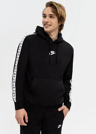 Мужская кофта худи nike fleece repeat logo с лампасами