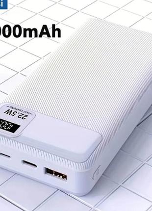 Павербанк ємністю 20000 mah . потужний повербанк 2000 мач . led дисплей / швидка зарядка