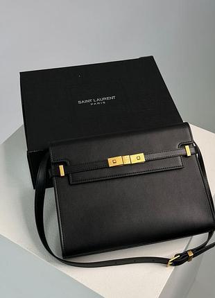 Сумка manhattan saint medium leather laurent shoulder bag