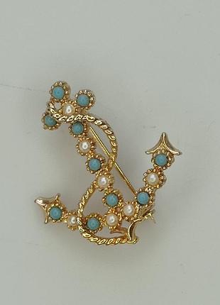 Коллекционная винтажная брошь