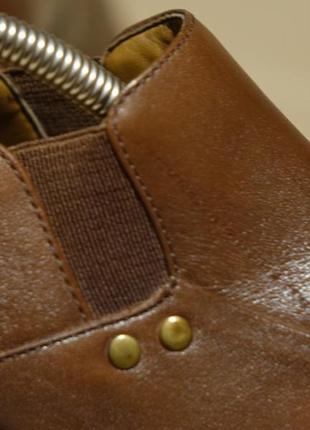 Темно-коричневые закрытые кожаные туфли clarks англия 36 1/2 р.2 фото