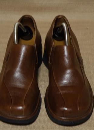 Темно-коричневые закрытые кожаные туфли clarks англия 36 1/2 р.3 фото