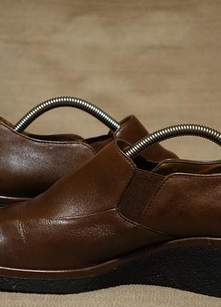 Темно-коричневые закрытые кожаные туфли clarks англия 36 1/2 р.5 фото