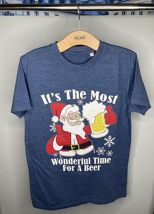 🎅🍺 футболка "it's the most wonderful time for a beer" | рождественский юмор