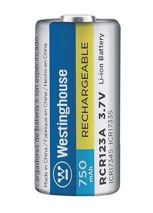 Westinghouse акумулятор li-ion rcr123a 750mah