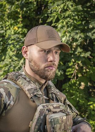 M-tac бейсболка тактична з сіткою elite flex coyote brown