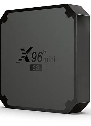 Смарт тв-приставка x96mini 2/16гб smart tv box, s905w2 / медиа приставка