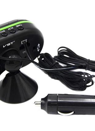 Часы электронные vst-7009v для автомобиля питание 12v