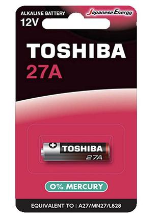 Батарейка toshiba 27a/ 1шт. на блистере