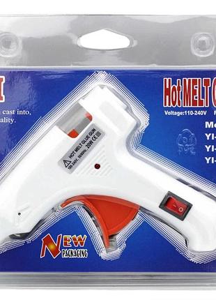 Клеевой пистолет wild wolf yl-20w под тонкие 7мм белый