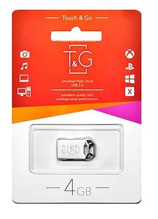 Usb флеш t&g метал серия 4gb/ tg110 (гарантия 3года)