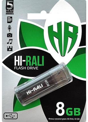 Usb флеш hi-rali 8gb/ hi-8gbstbk (гарантия 3года)