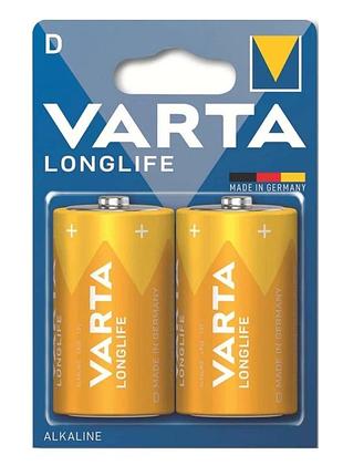 Батарейка varta lr20, longlife, alkaline