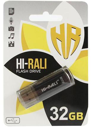 Usb флеш hi-rali 32gb/ hi-32gbstbk (гарантия 3года)