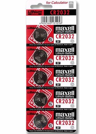 Батарейки-таблетки maxell cr2032